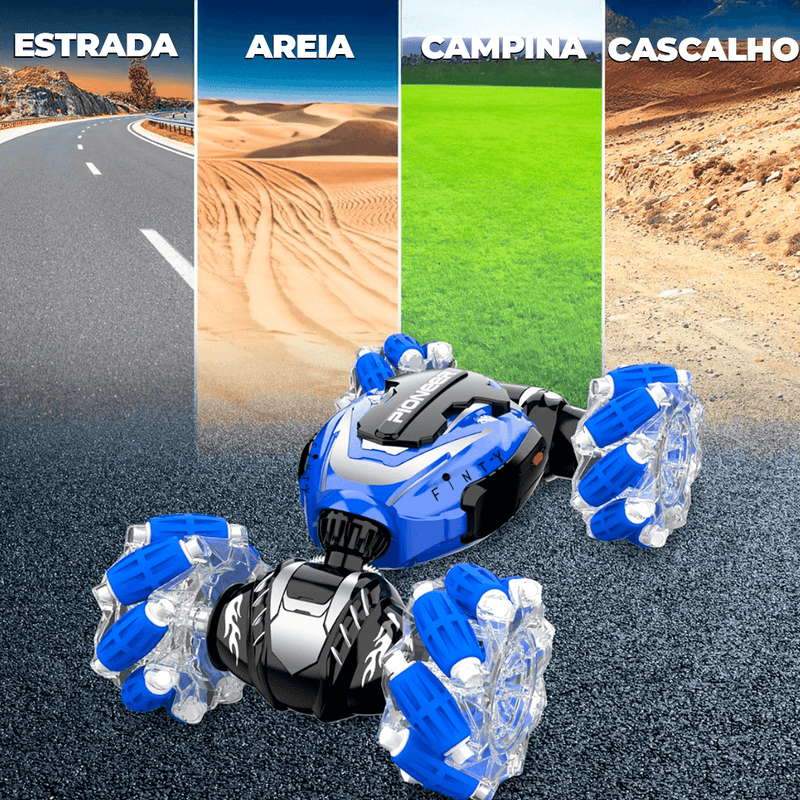 Carrinho de Controle Remoto Acrobatico com Sensor de Gestos de Mão