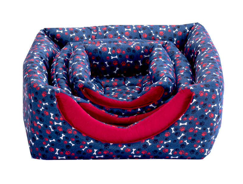 Pet Bed For Dogs And Cats Oca Porte Small Blue Bone