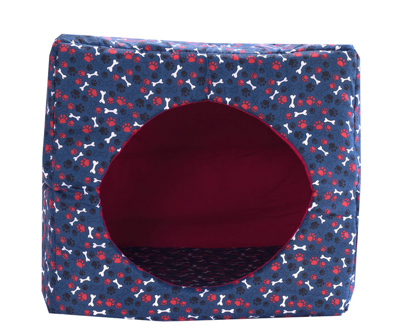 Pet Bed For Dogs And Cats Oca Porte Small Blue Bone