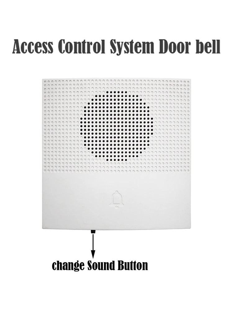 DC 12V Hotel Home Office Wired Doorbell Wire Access Control System Supporting Battery Door Bell Alarm 38 sound Bell with Wires