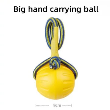 EVA Pet Toy Ball Dog Floating Ball Training Dog Pull Ring Bite Resistant Teething Pet Ball Rope Ball Foam Bite Resistant Dog Toy