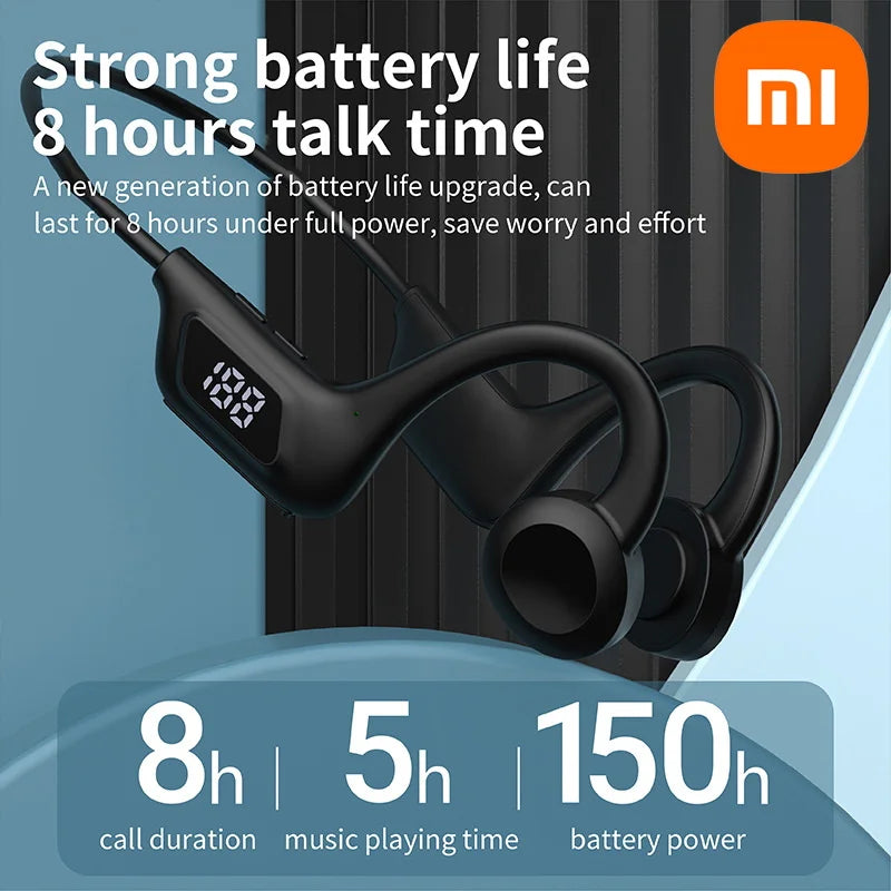 Xiaomi Bone Conduction Wireless Earphone Sport Swimming Bluetooth Compatible Headphone Hand-free With Mic For Running X7 Earbuds