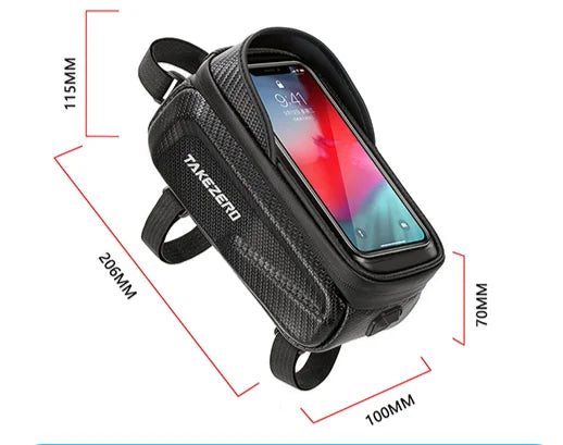 Bicycle Bag Waterproof Touch Screen Cycling Bag Top Frame Tube Bag MTB Road Bike Bag Phone Case Bike Accessories