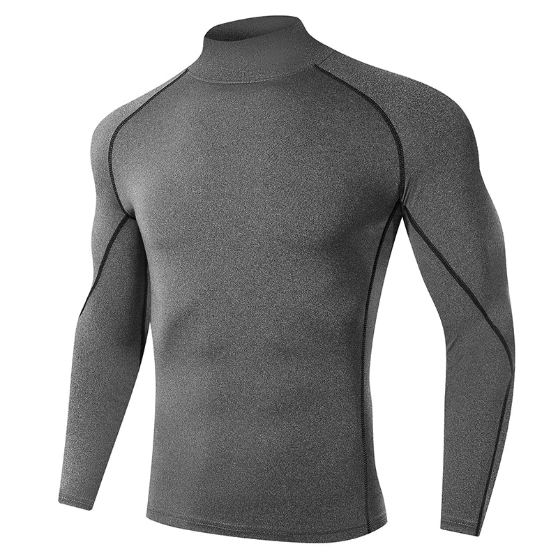 Men Running T shirt Quick Dry Bodybuilding Sport Shirt Long Sleeve Compression Top  Fitness Tight Rashgard Gym T-Shirt Men