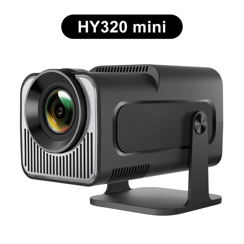 Salange HY320 Mini Projector Portable Support 1080P 4K 8K Video Wifi6 BT5 Native 720P Cinema Outdoor Android 11 Beam Projetor