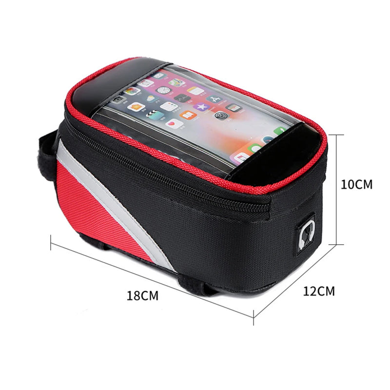 Bicycle Bag Waterproof Touch Screen Cycling Bag Top Frame Tube Bag MTB Road Bike Bag Phone Case Bike Accessories