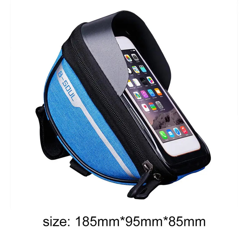 Bicycle Bag Waterproof Touch Screen Cycling Bag Top Frame Tube Bag MTB Road Bike Bag Phone Case Bike Accessories