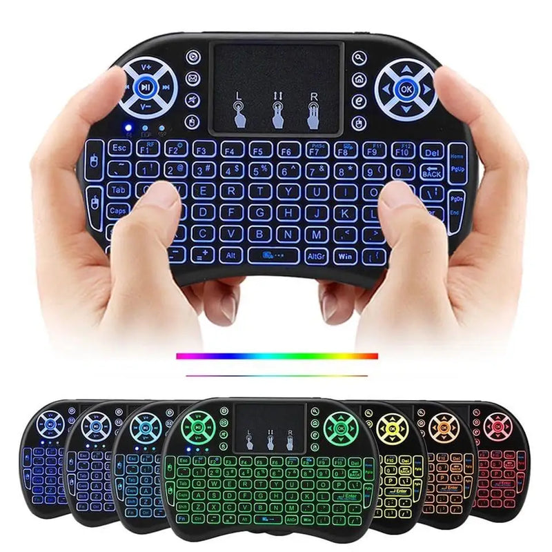 Mini Teclado Controle Sem Fio Para Smart Tv Tv Box Pc