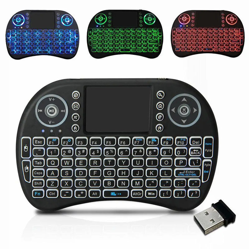 Mini Teclado Controle Sem Fio Para Smart Tv Tv Box Pc